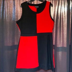 Red and black dress 👗